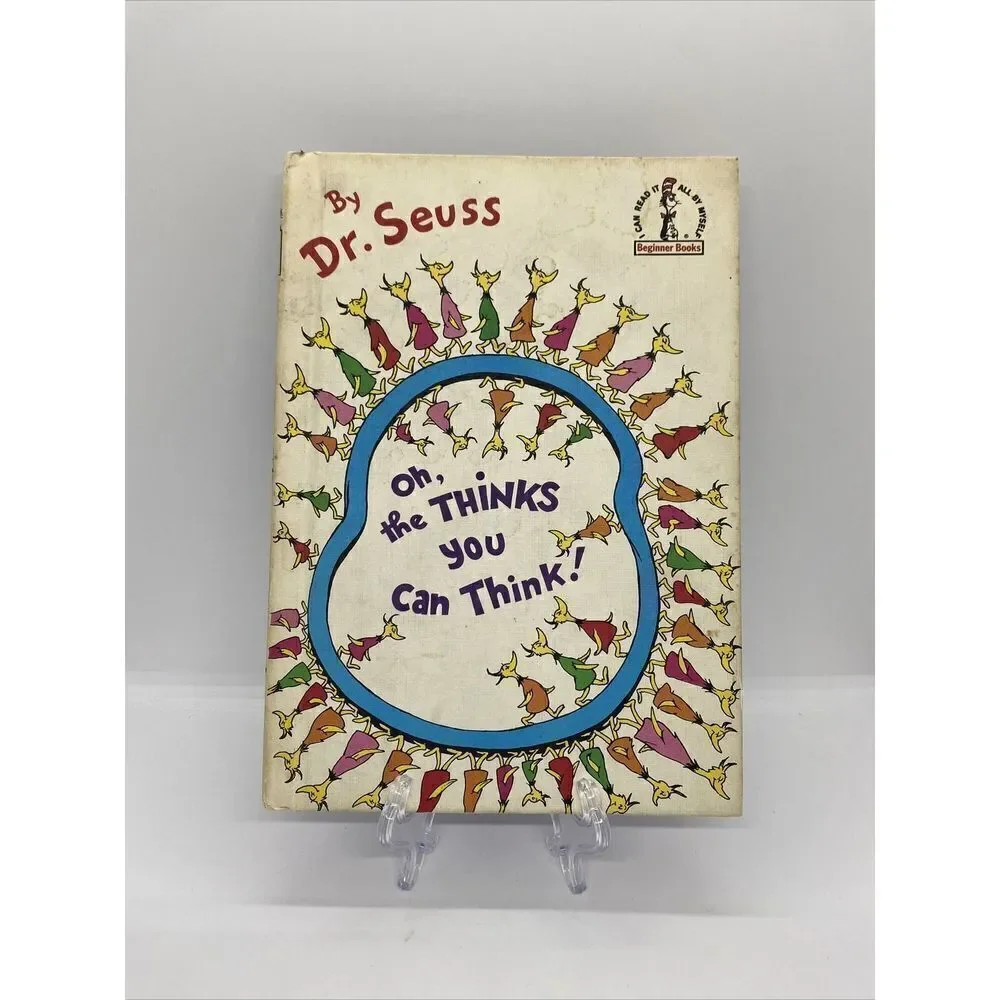 Dr Seuss Oh the Thinks You Can Think Beginner Book BCE Illust HC 1975 Vintage